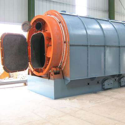 Waste rubber pyrolysis plant