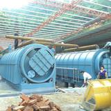 Waste rubber and plastic pyrolysis to fuel oil machine